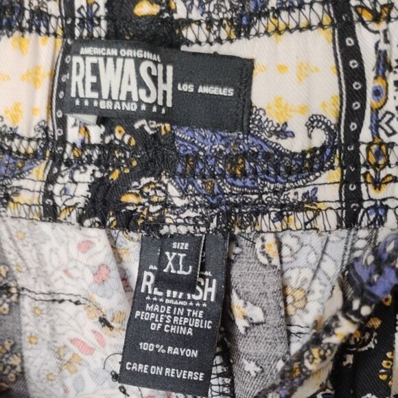 Women's XL Rewash Casual Jogging Pants Soft Loud Print NWT - Picture 4 of 7